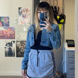 YMI Cropped Jean Jacket